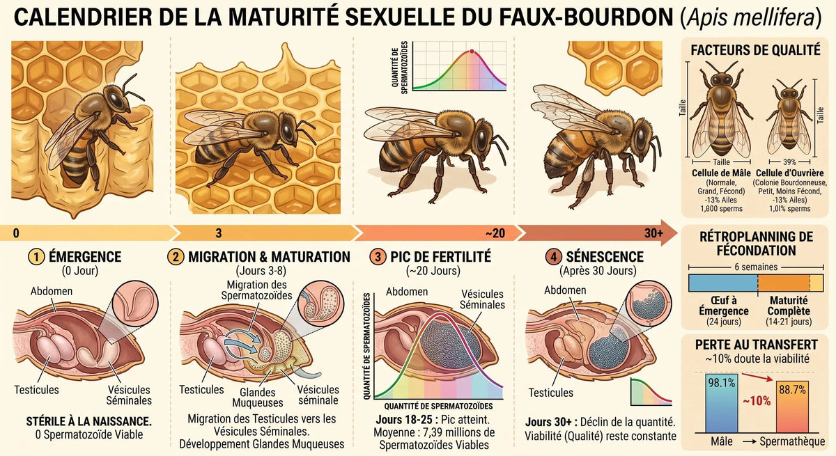 Faux-bourdons : à quel âge sont-ils réellement fertiles ? Les Ruchers de Potter